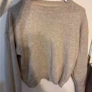 SHEIN Light Tan Crew Neck Sweater